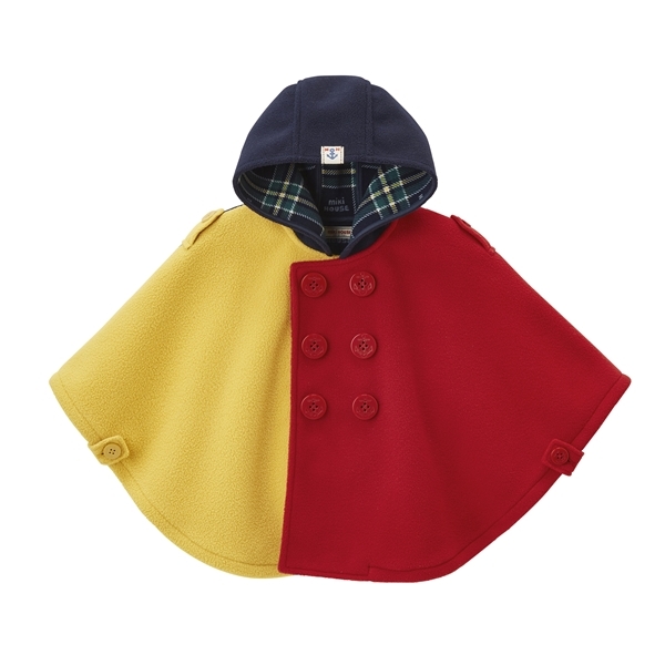 毛絨連帽斗篷-多色