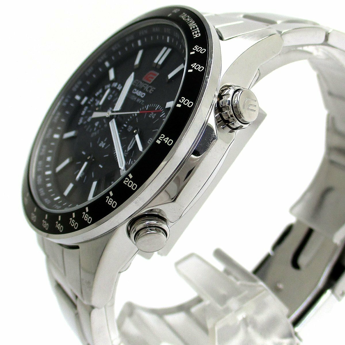 萬年鐘錶- CASIO EDIFICE 系列賽車太陽能電波三眼計時男錶EQW-550D-1A