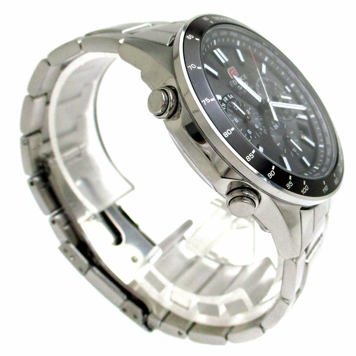 萬年鐘錶- CASIO EDIFICE 系列賽車太陽能電波三眼計時男錶EQW-550D-1A