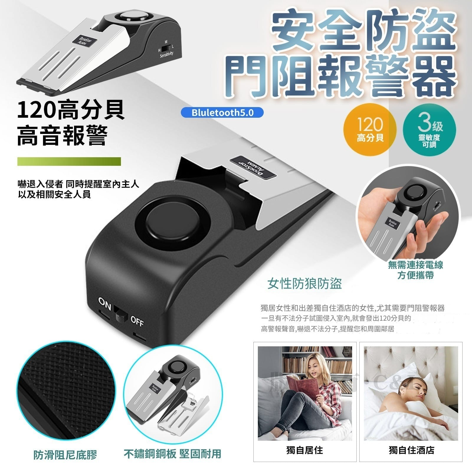 安全防盜門阻報警器