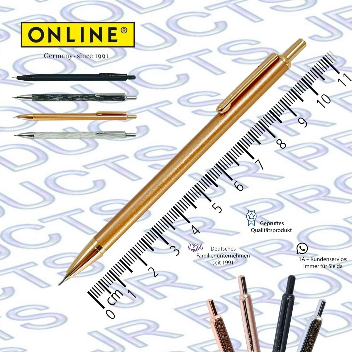 德國 Online® 典雅迷你 0.5mm 鉛芯筆 - 1 支