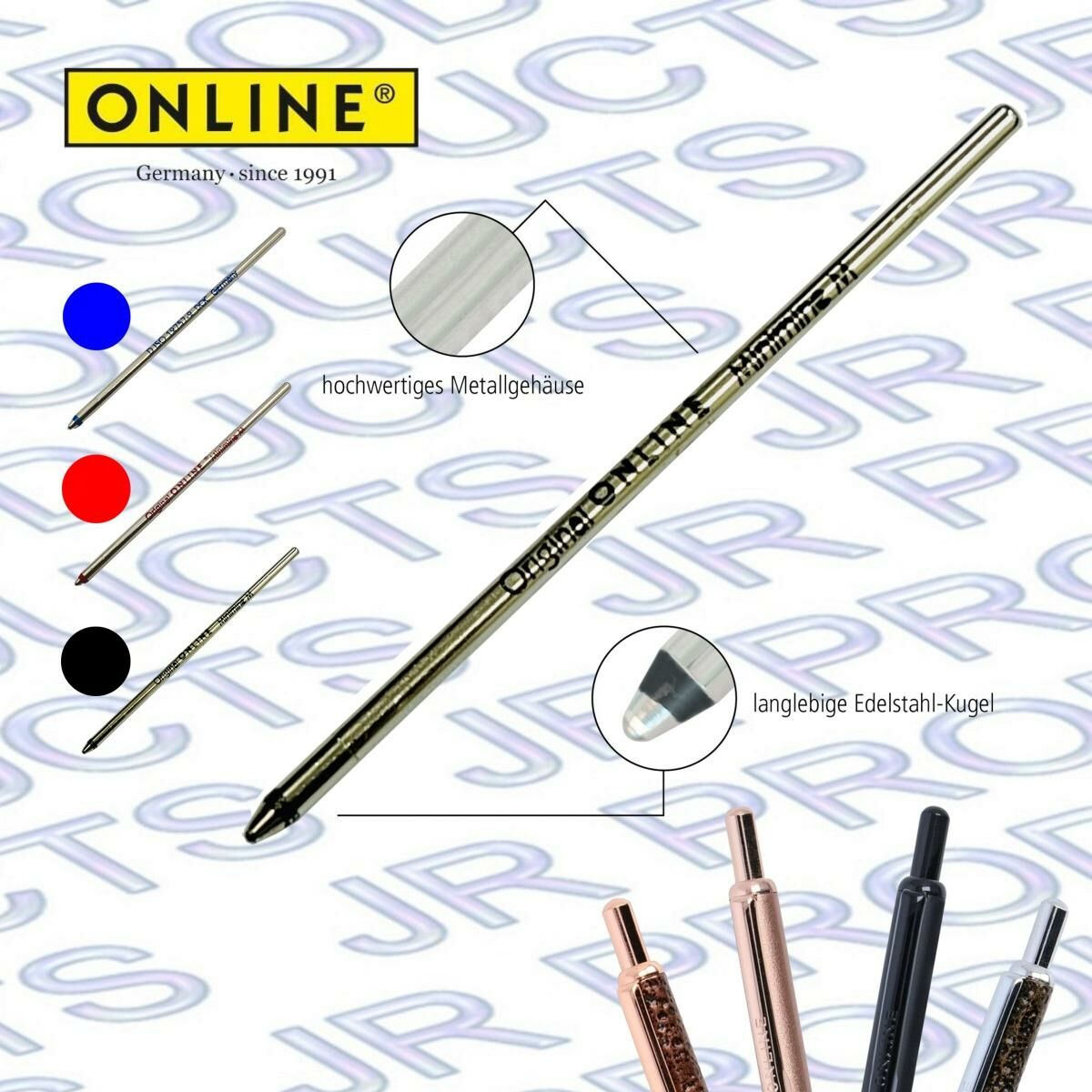 德國 Online® 6.8cm 迷你原子筆芯 - 1 支