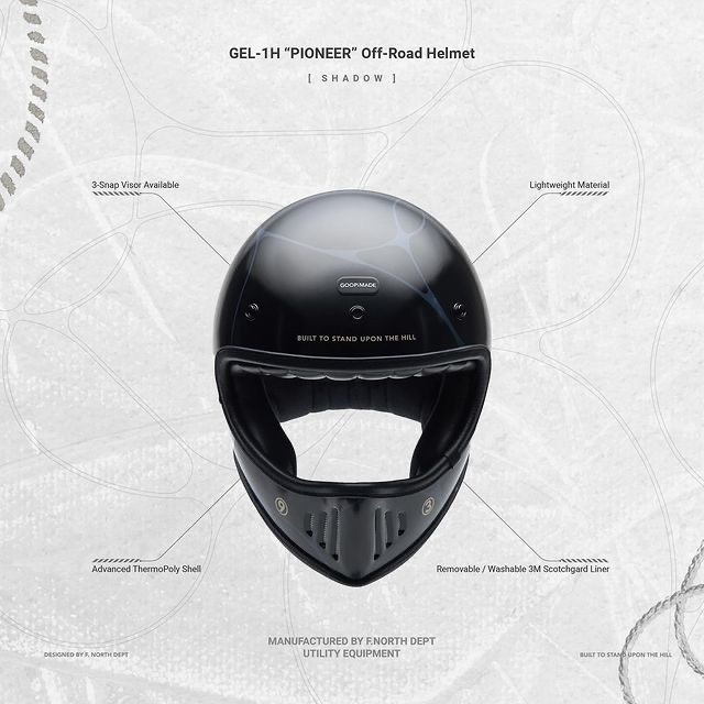 Goopi -GEL-1H PIONEER 黑色/水波紋