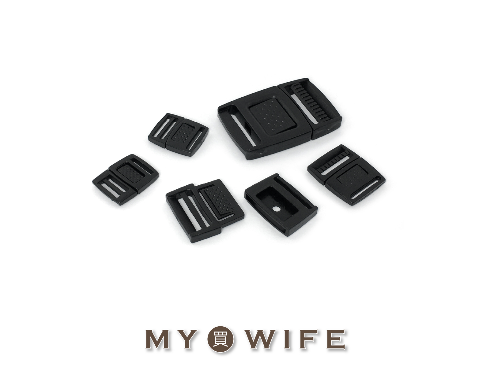 塑鋼即開扣(黑色)_按壓式插扣_5規格【SL-ZCGS8D】