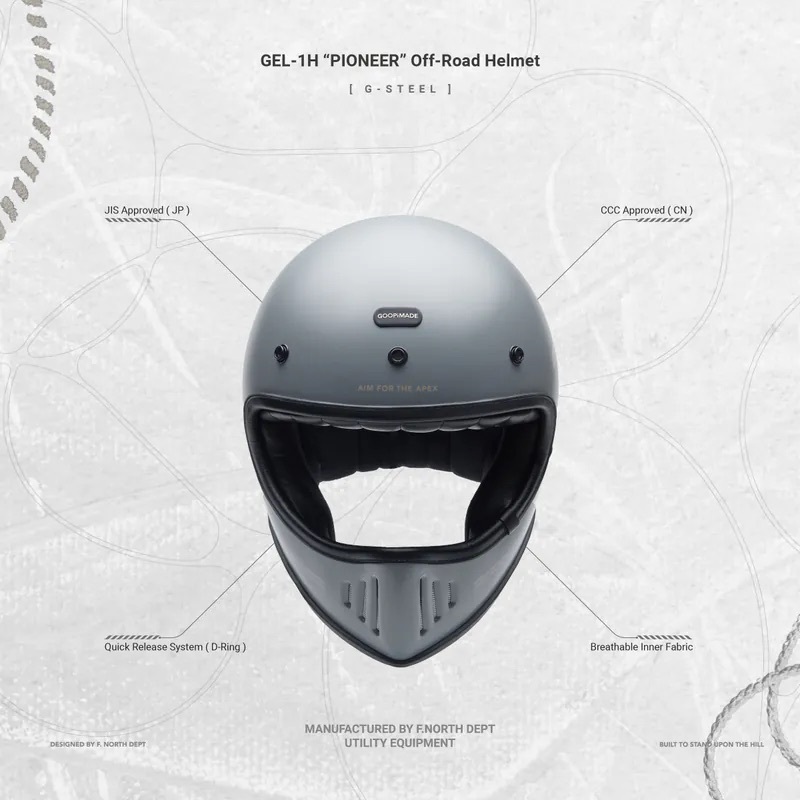 Goopi -GEL-1H PIONEER 水泥灰/字體