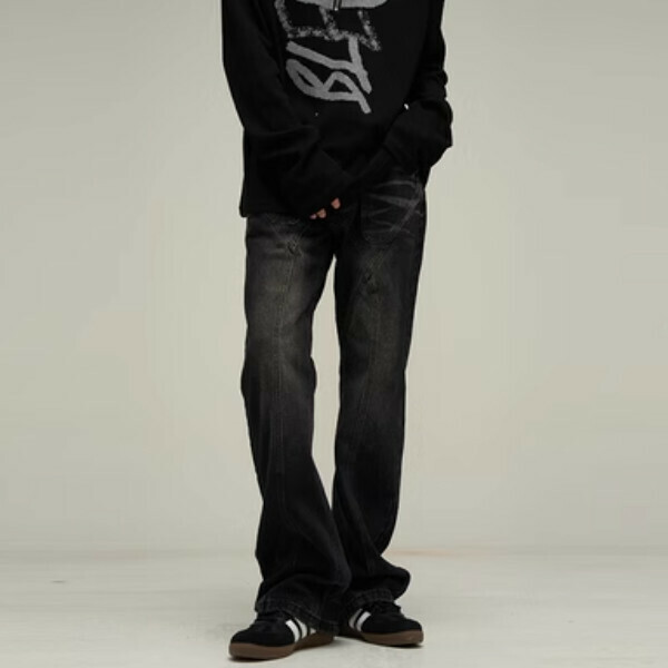 熱賣小眾牛仔褲【黑色S-2XL碼，下單後與客服確認發貨尺碼】
