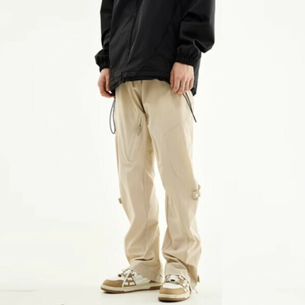 Popular vibe deconstructed functional assault pants [Apricot M-2XL size, please confirm the delivery size with customer service after placing the order]