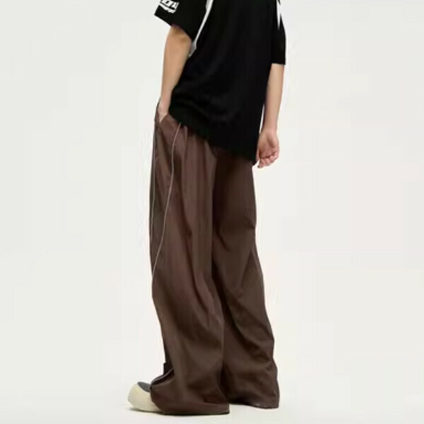 Hot style loose and lazy straight-leg sweatpants [Dark brown XS-XL sizes, please confirm the delivery size with customer service after placing the order]