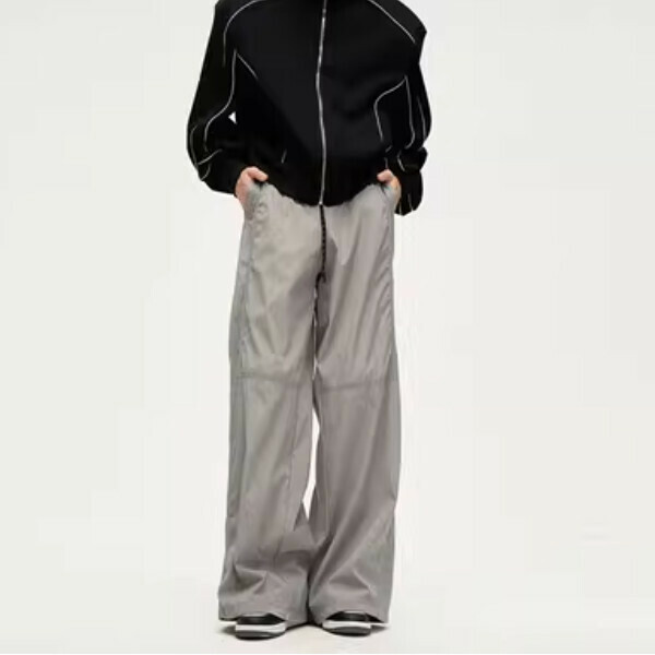 The most popular loose and lazy straight-leg sweatpants [gray XS-XL size, please confirm the delivery size with customer service after placing the order]