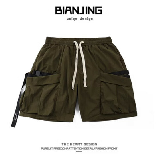 Popular sports shorts [green] (size: S-3XL) (please contact customer service to confirm the delivery size after placing the order)