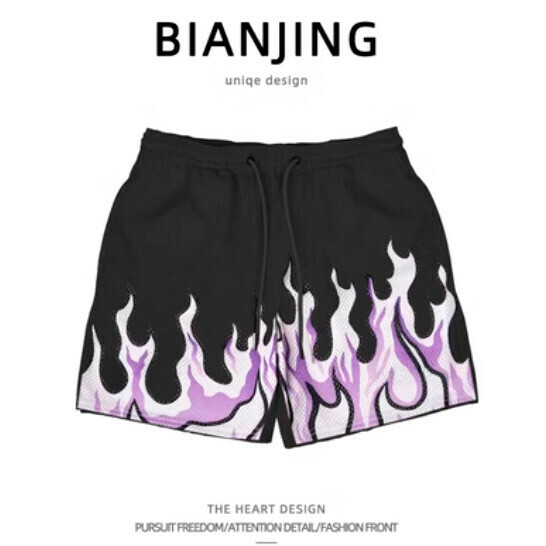 Popular quick-drying breathable sports shorts [black] (size: S-3XL) (please contact customer service to confirm the delivery size after placing the order)