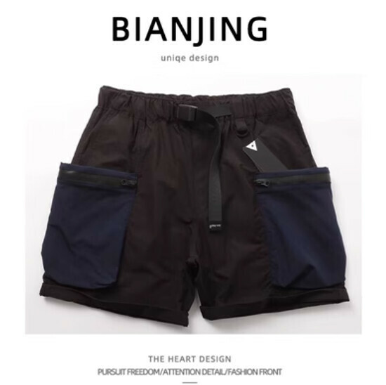 Popular work shorts [black] (size: S-3XL) (please contact customer service to confirm the delivery size after placing the order)