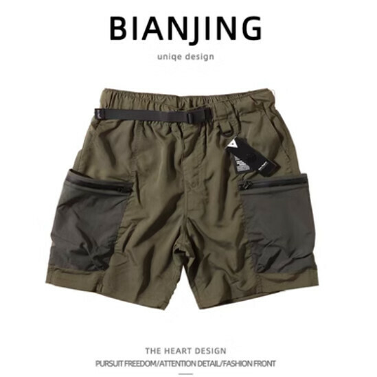 Popular work shorts [green] (size: S-3XL) (please contact customer service to confirm the delivery size after placing the order)
