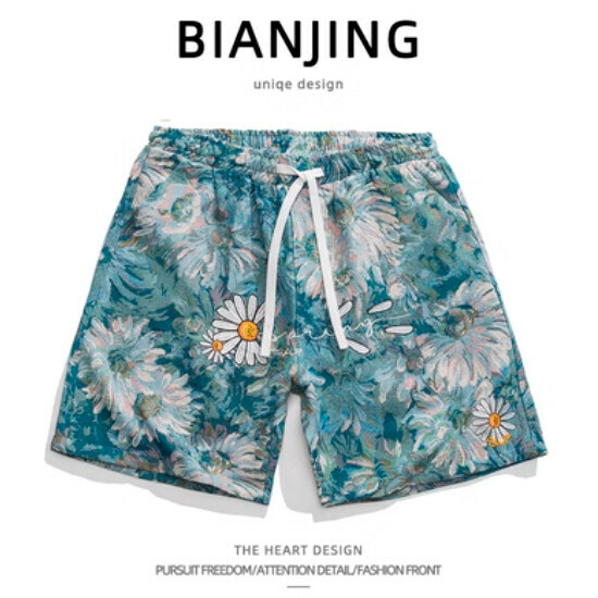 Popular drawstring sports shorts [blue] (size: S-3XL) (please contact customer service to confirm the delivery size after placing the order)