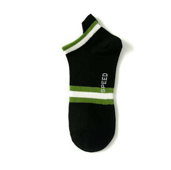 Popular spring and summer thin trendy men's low-cut sports socks, cotton socks, boat socks [black] [one size fits all]