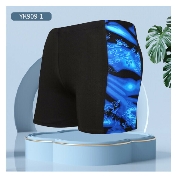 Hot style adult boxer loose and conservative swimming trunks [L-2XL size] [YK909-1] (contact customer service after placing the order to confirm the delivery size)