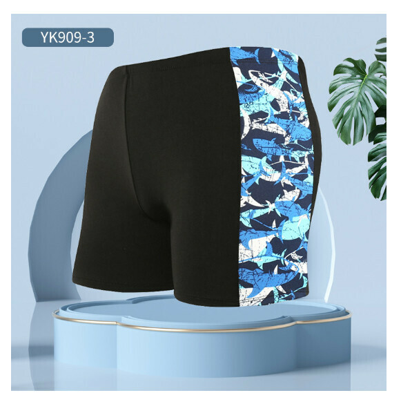 Hot style adult boxer loose and conservative swimming trunks [L-2XL size] [YK909-3] (contact customer service after placing the order to confirm the delivery size)