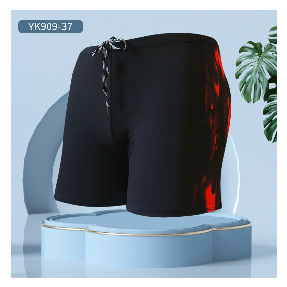 Hot style adult boxer loose and conservative swimming trunks [L-2XL size] [YK909-37] (contact customer service after placing the order to confirm the delivery size)