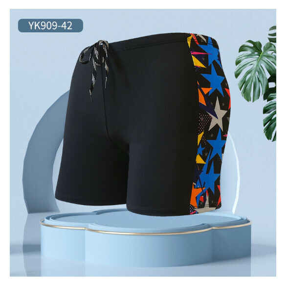 Hot style adult boxer loose and conservative swimming trunks [L-2XL size] [YK909-42] (contact customer service after placing the order to confirm the delivery size)