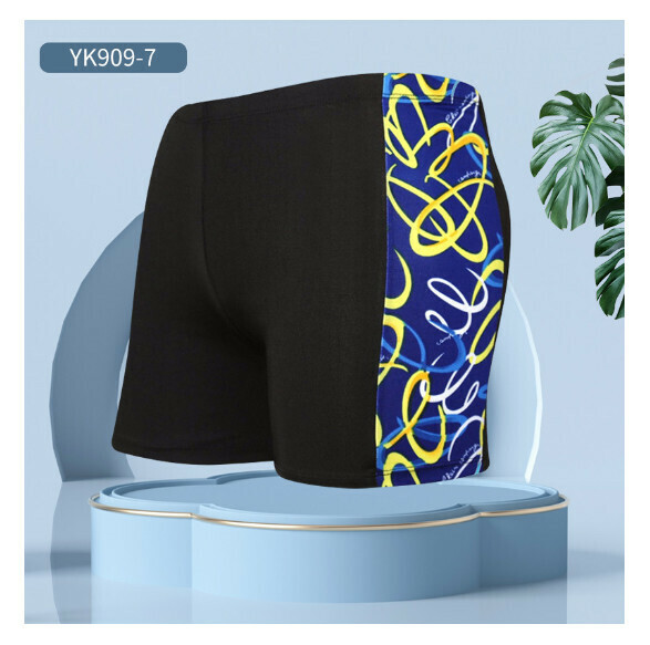 Hot style adult boxer loose and conservative swimming trunks [L-2XL size] [YK909-7] (contact customer service after placing the order to confirm the delivery size)