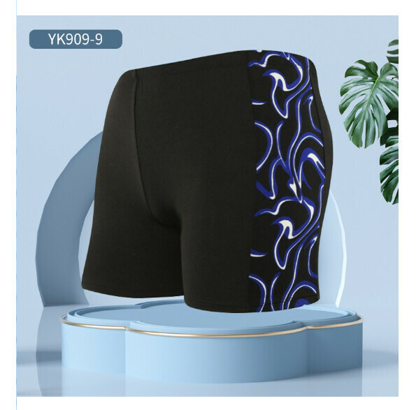 Hot style adult boxer loose and conservative swimming trunks [L-2XL size] [YK909-9] (contact customer service after placing the order to confirm the delivery size)