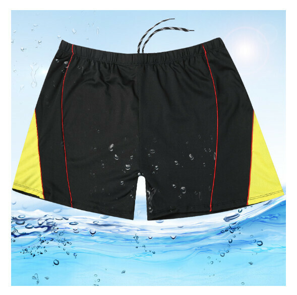 Hot style adult boxer loose and conservative swimming trunks [3XL-5XL size] [yellow] (contact customer service after placing the order to confirm the delivery size)