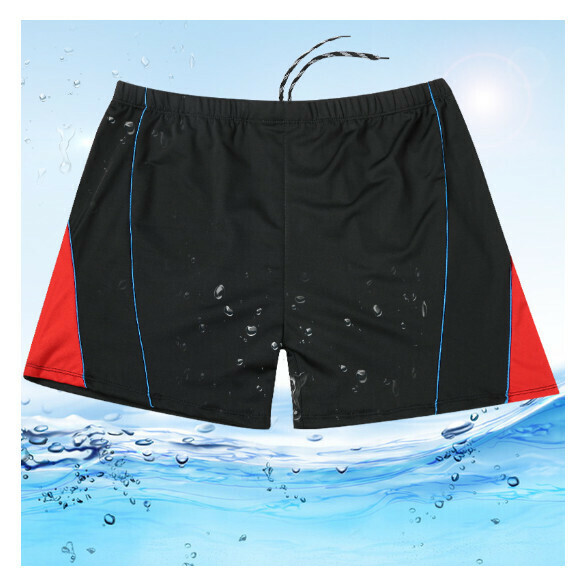 Hot style adult boxer loose and conservative swimming trunks [3XL-5XL size] [red] (contact customer service after placing the order to confirm the delivery size)
