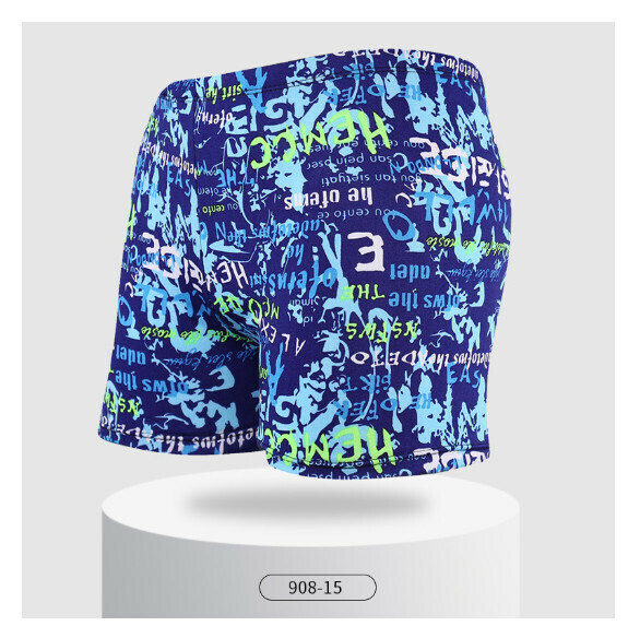 Popular adult boxer loose and conservative swimming trunks [L-2XL size] [908-15] (contact customer service after placing the order to confirm the delivery size)