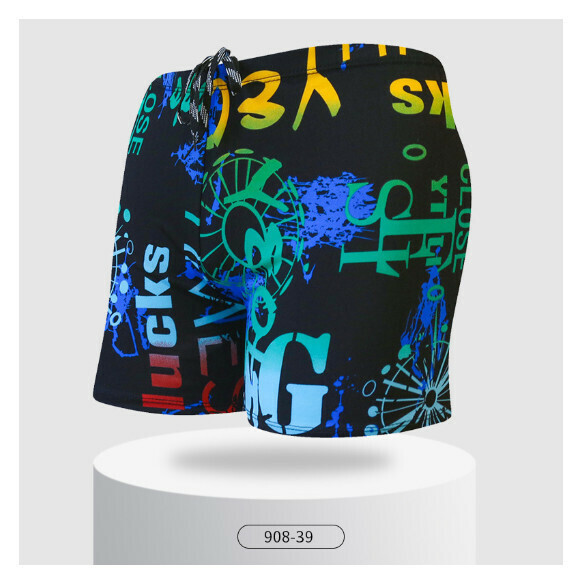Hot style adult boxer loose and conservative swimming trunks [L-2XL size] [908-39] (contact customer service after placing the order to confirm the delivery size)
