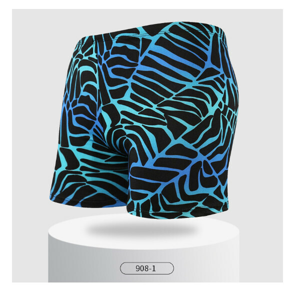 Hot style adult boxer loose and conservative swimming trunks [L-2XL size] [908-1] (contact customer service after placing the order to confirm the delivery size)
