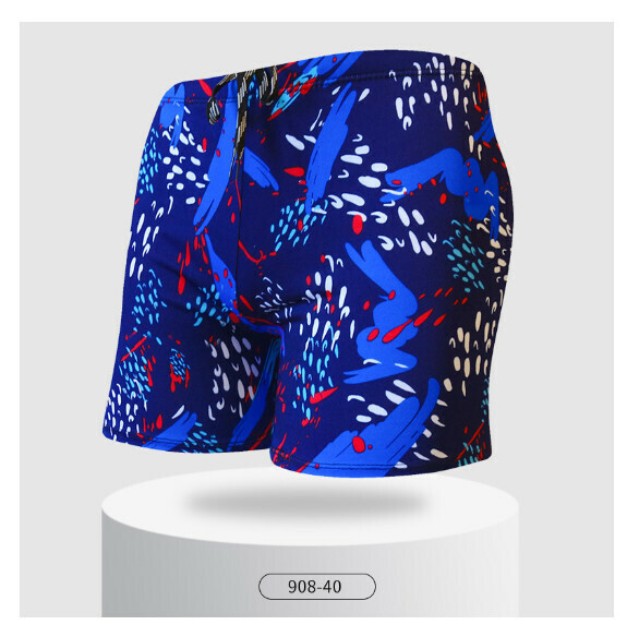 Hot style adult boxer loose and conservative swimming trunks [L-2XL size] [908-40] (contact customer service after placing the order to confirm the delivery size)