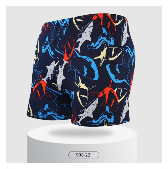 Hot style adult boxer loose and conservative swimming trunks [L-2XL size] [908-22] (contact customer service after placing the order to confirm the delivery size)