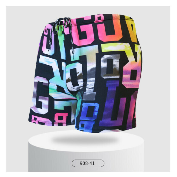 Hot style adult boxer loose and conservative swimming trunks [L-2XL size] [908-41] (contact customer service after placing the order to confirm the delivery size)