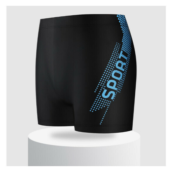 Popular adult boxer swimming trunks [L-2XL size] [YK1051005-5 lake blue] (contact customer service after placing the order to confirm the delivery size)