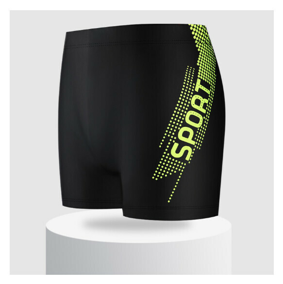 Popular adult boxer swimming trunks [L-2XL size] [YK1051005-8 green] (contact customer service after placing the order to confirm the delivery size)