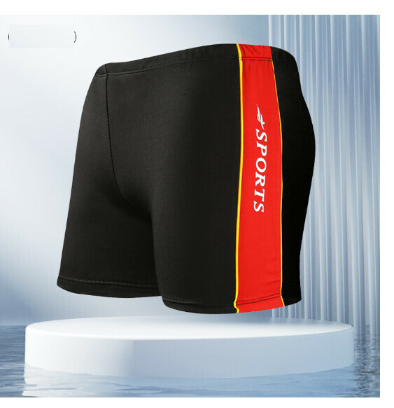 Popular adult boxer swimming trunks [XL-3XL size] [YK138 red] (contact customer service after placing the order to confirm the delivery size)