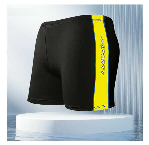 Popular adult boxer swimming trunks [XL-3XL size] [YK138 yellow] (contact customer service after placing the order to confirm the delivery size)