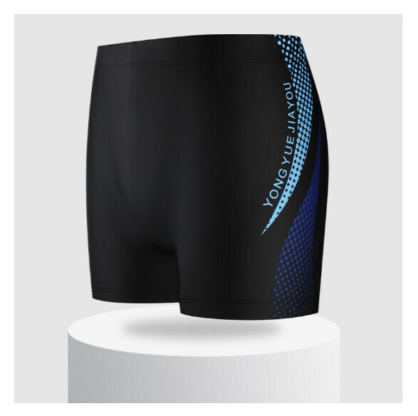 Popular adult boxer swimming trunks [L-2XL size] [YK1051009-4 sapphire blue] (contact customer service after placing the order to confirm the delivery size)