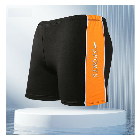 Popular adult boxer swimming trunks [XL-3XL size] [YK138 orange] (contact customer service after placing the order to confirm the delivery size)