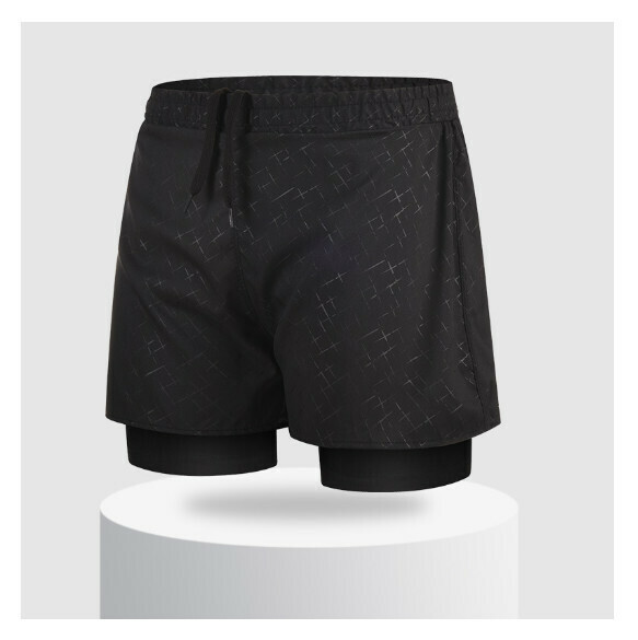 Popular sports double-layer swimming trunks [2XL-3XL size] [color 7] (contact customer service after placing the order to confirm the delivery size)