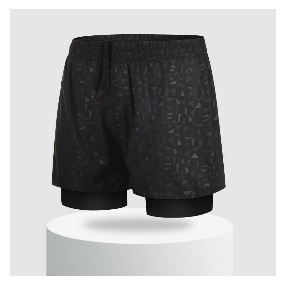 Popular sports double-layer swimming trunks [2XL-3XL size] [color 6] (contact customer service after placing the order to confirm the delivery size)
