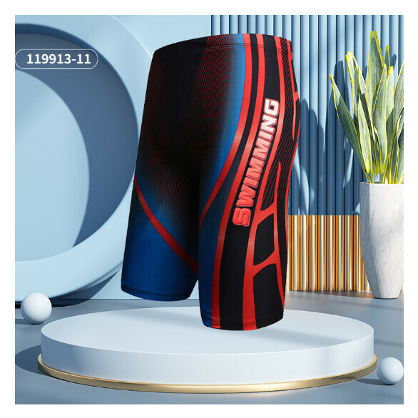 Popular five-cent boxer swimming trunks [XL-3XL size] [11 red and blue] (contact customer service after placing the order to confirm the delivery size)