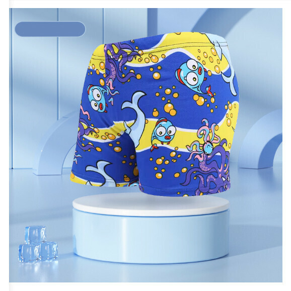 Hot recommended children's boxer swimming trunks [one size fits all (height 110-125CM, 30-50 pounds)] [YK4808-2]
