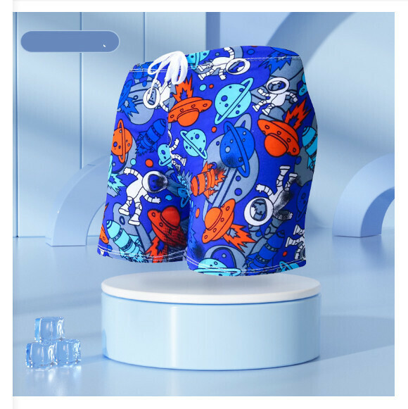 Hot recommended children's boxer swimming trunks [one size fits all (height 110-125CM, 30-50 pounds)] [YK4808-12]