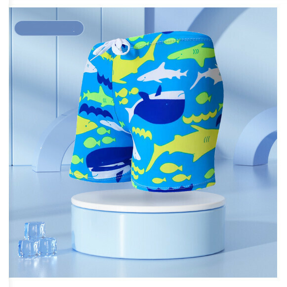 Hot recommended children's boxer swimming trunks [one size fits all (height 110-125CM, 30-50 pounds)] [YK4808-17]
