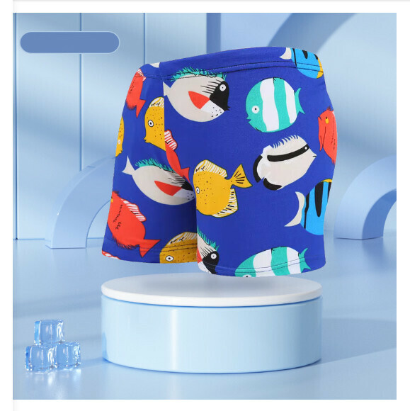 Hot recommended children's boxer swimming trunks [one size fits all (height 110-125CM, 30-50 pounds)] [YK4808-7]