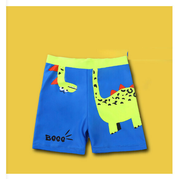 Hot recommended children's boxer swimming trunks [one size fits all (height 100-120CM, 30-70 pounds)] [sapphire blue bottom giraffe]