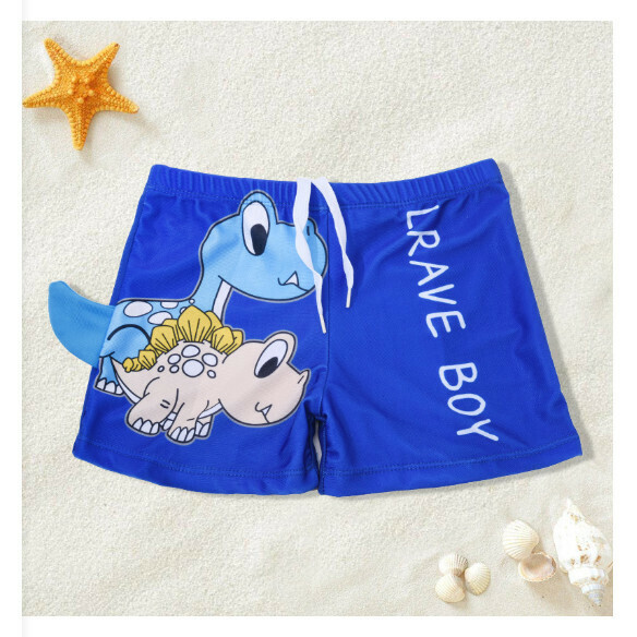 Hot recommended children's boxer swimming trunks [L-XL size] [Sapphire Blue] (contact customer service after placing the order to confirm the delivery size)