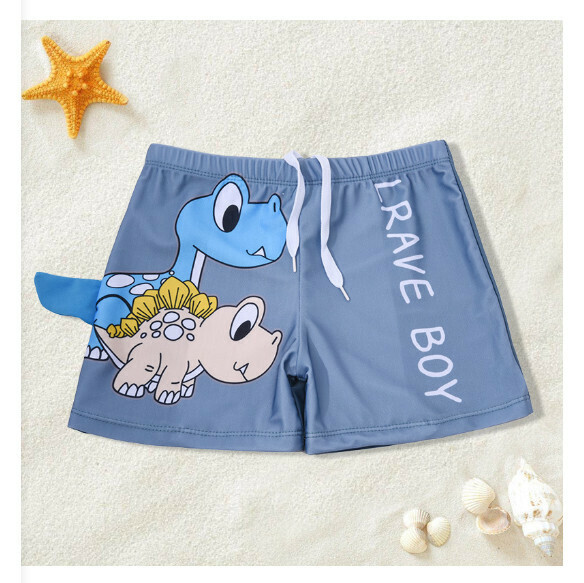 Hot recommended children's boxer swimming trunks [L-XL size] [grey] (contact customer service after placing the order to confirm the delivery size)