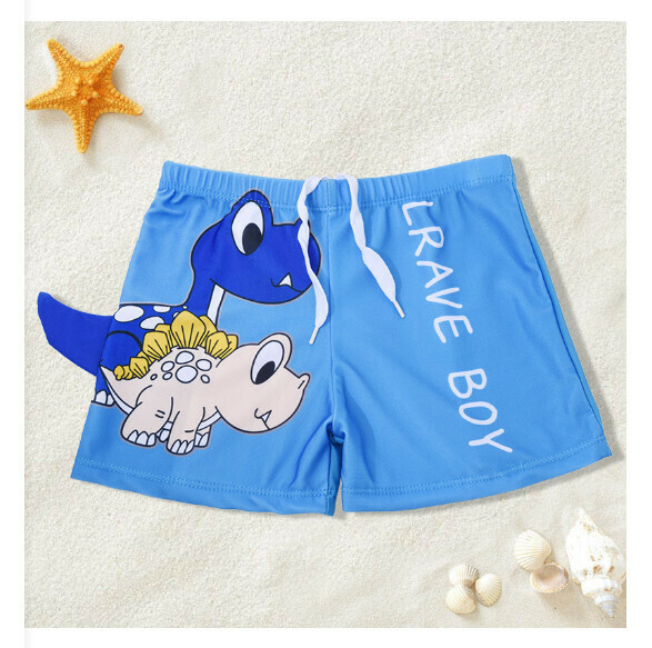 Hot recommended children's boxer swimming trunks [L-XL size] [Lake Blue] (contact customer service after placing the order to confirm the delivery size)